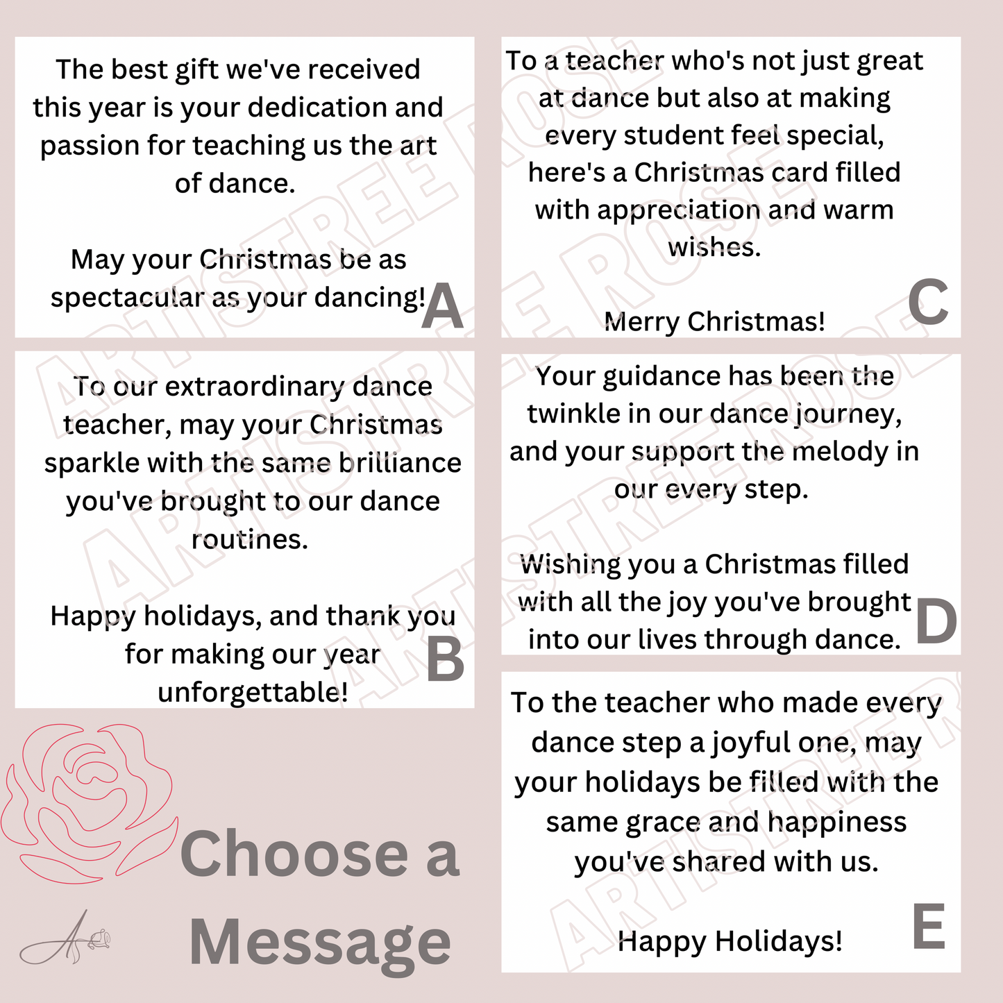 Dance Teacher Scented Message Candle - Full Glass, 11oz personalized gift for dance teacher| dance teacher gifts