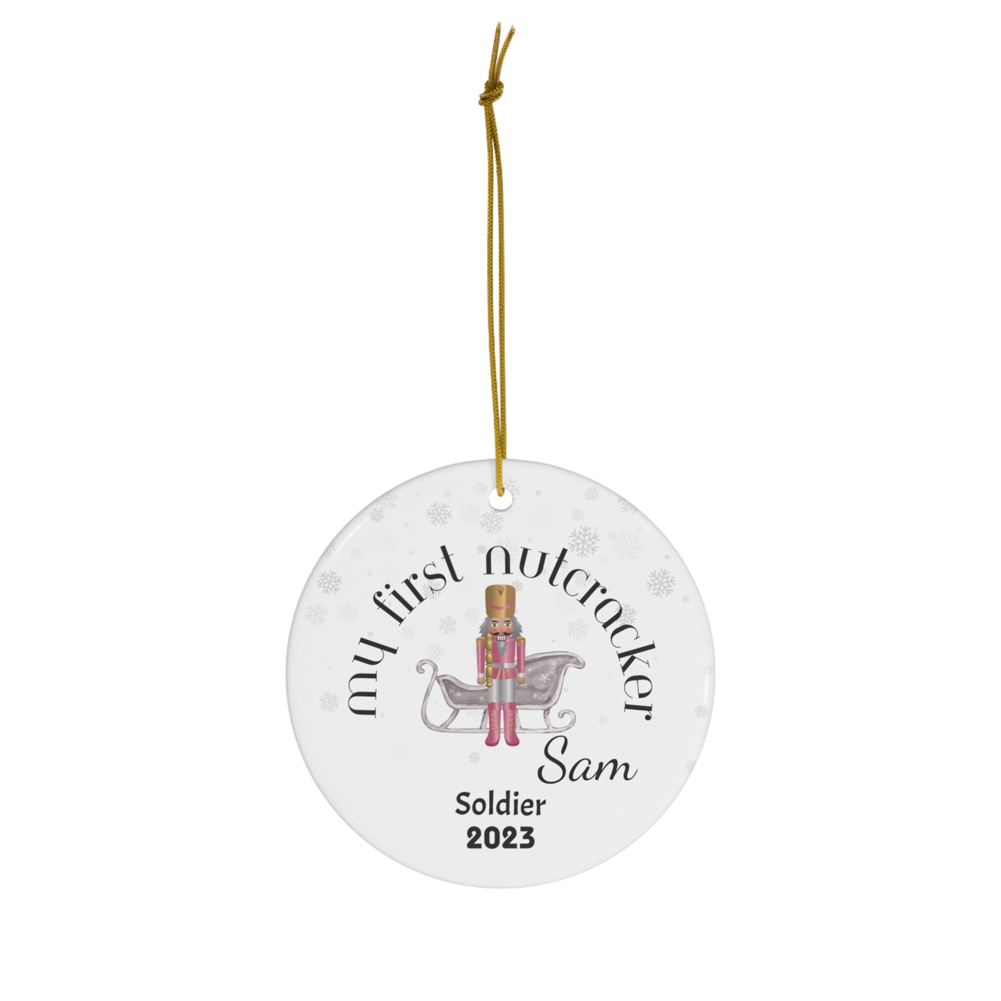 Holidays:: Ballet first nutcracker ornament gift ballet shoes ornament personalized ceramic ornament ballet dancer gift | personalized gift (2)