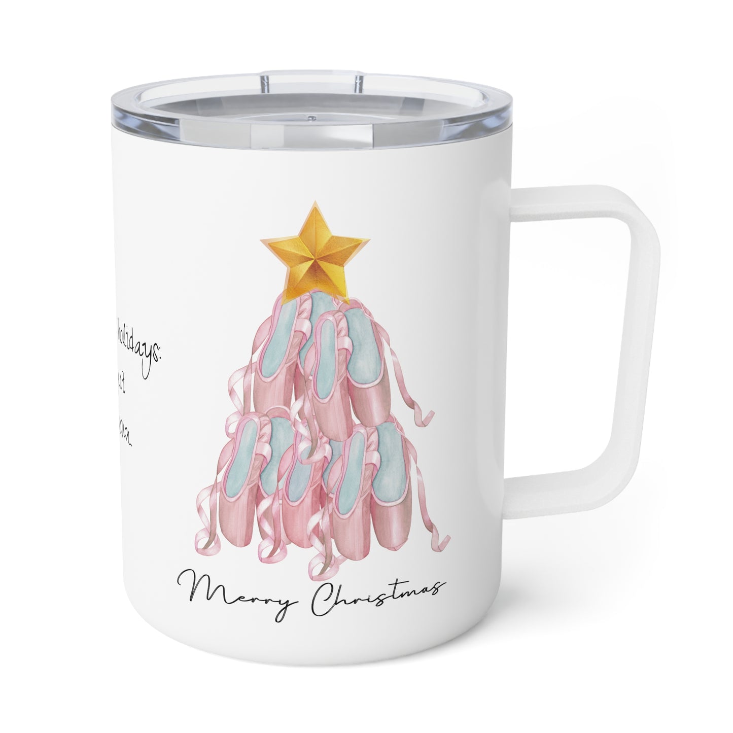 Holidays:: Dance teacher Christmas coffee mug, insulated 10oz holiday gift for dance teachers and coaches| choreographer gifts