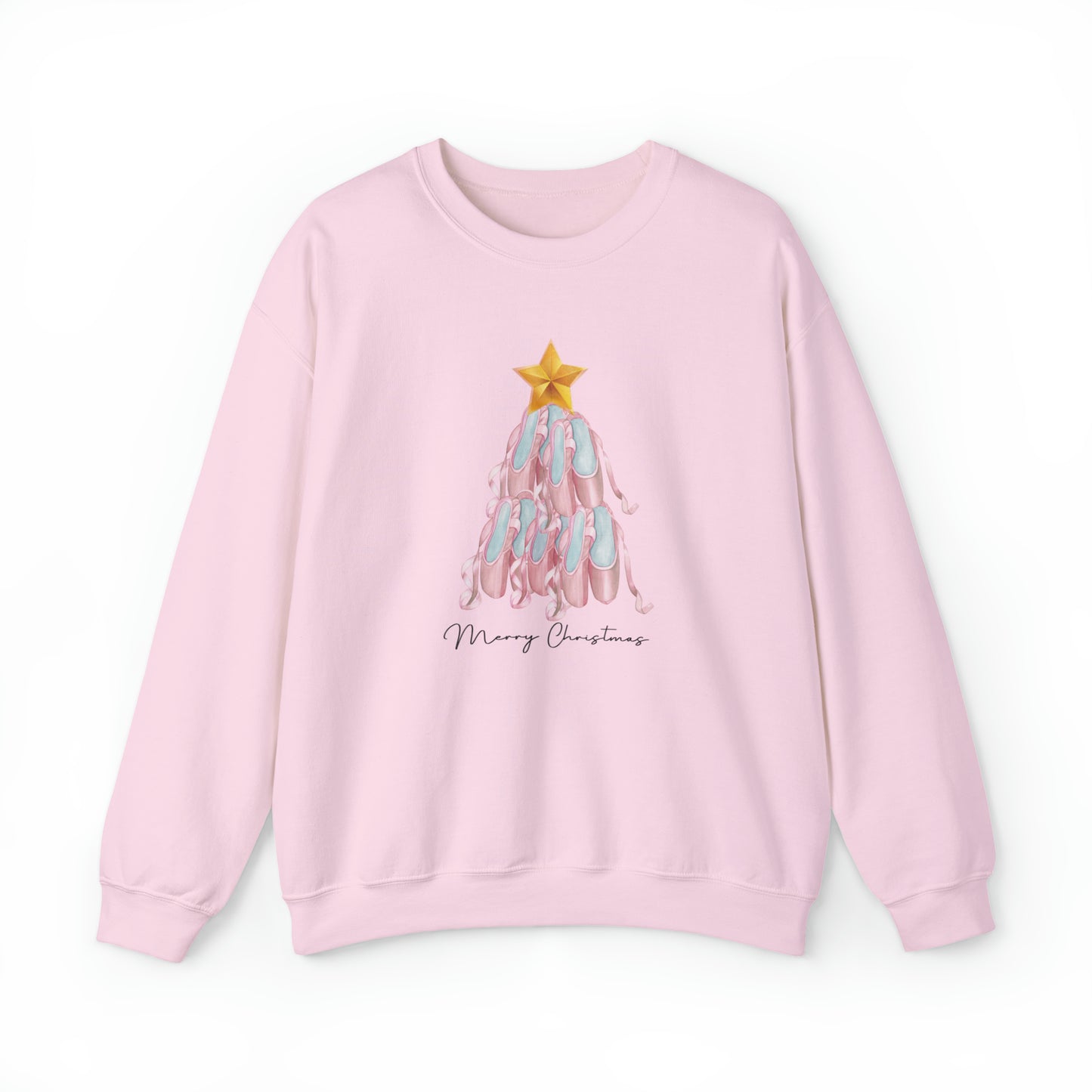 Holidays:: Ballet Pointe Shoe Christmas tree sweatshirt for dancer - dance teacher, ballerina