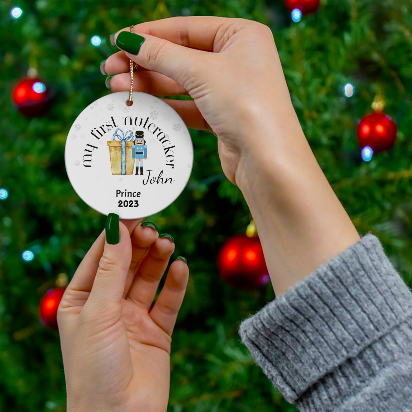 Holidays:: Ballet first nutcracker ornament gift ballet shoes ornament personalized ceramic ornament ballet dancer gift | personalized gift (2)