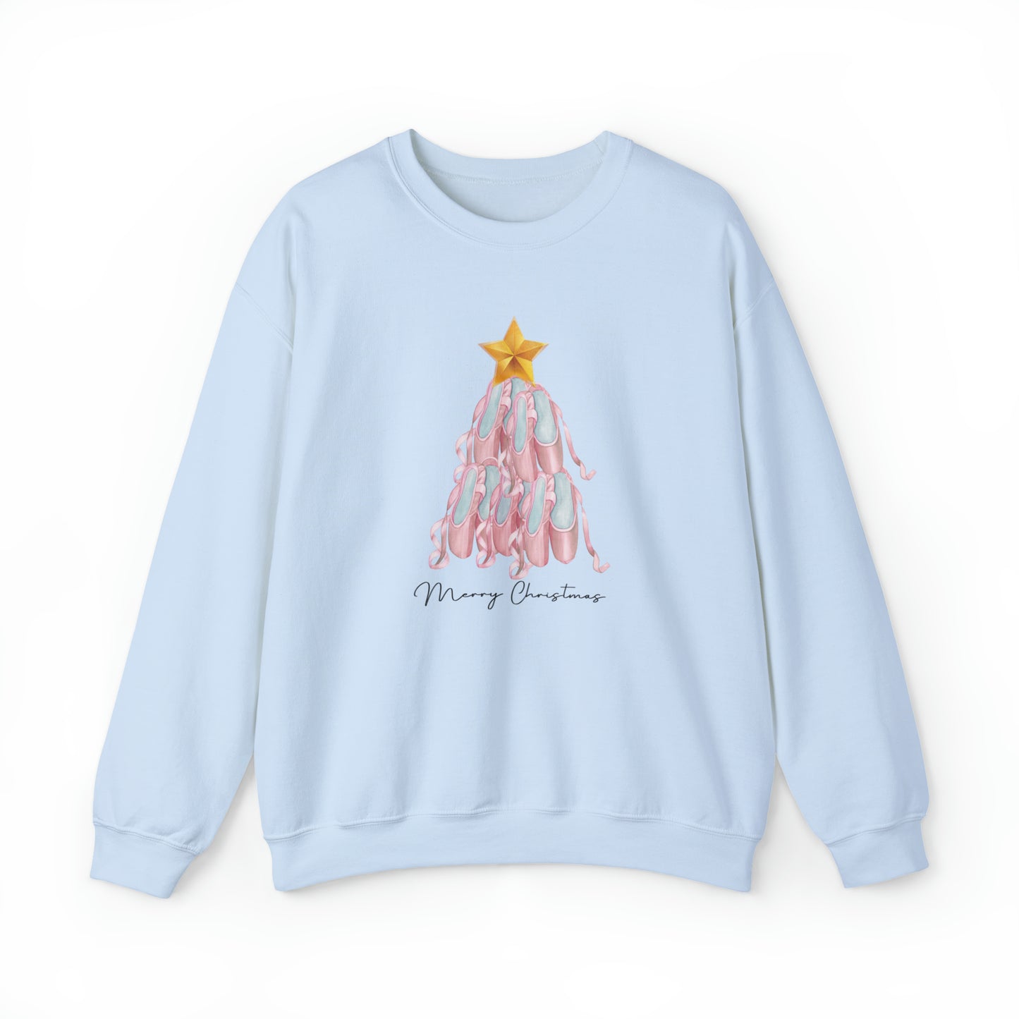 Holidays:: Ballet Pointe Shoe Christmas tree sweatshirt for dancer - dance teacher, ballerina