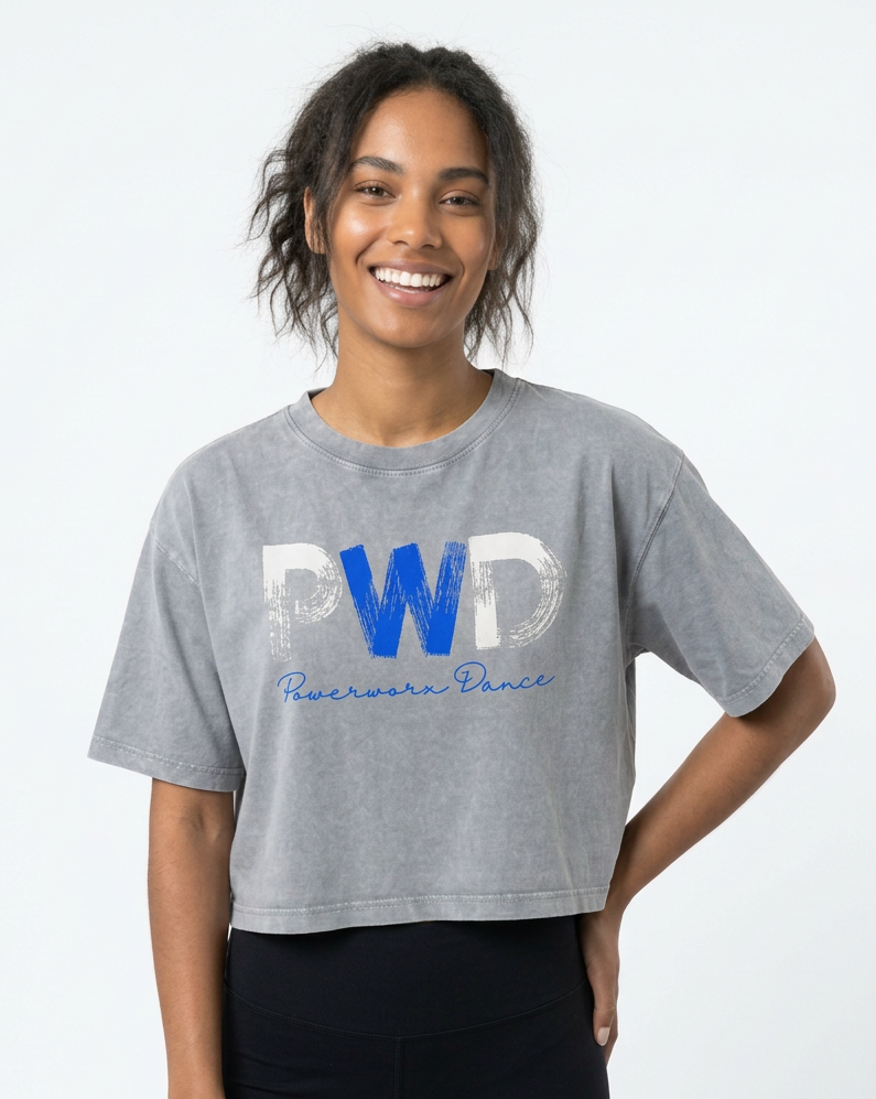 (PWD) Mineral Wash Boxy Cotton T-Shirt- brush