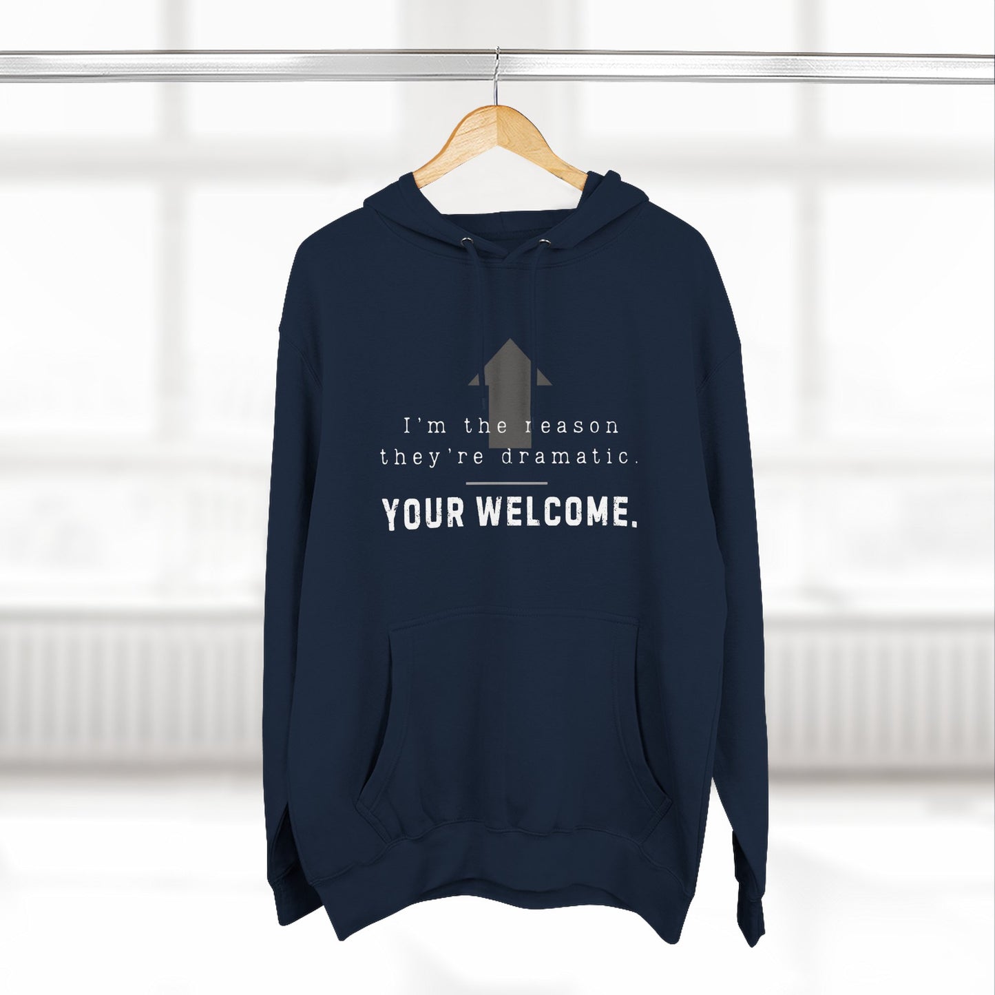 Dramatic Fleece Hoodie - Funny Graphic Sweatshirt, Perfect Gift, #DanceBro Merch,
