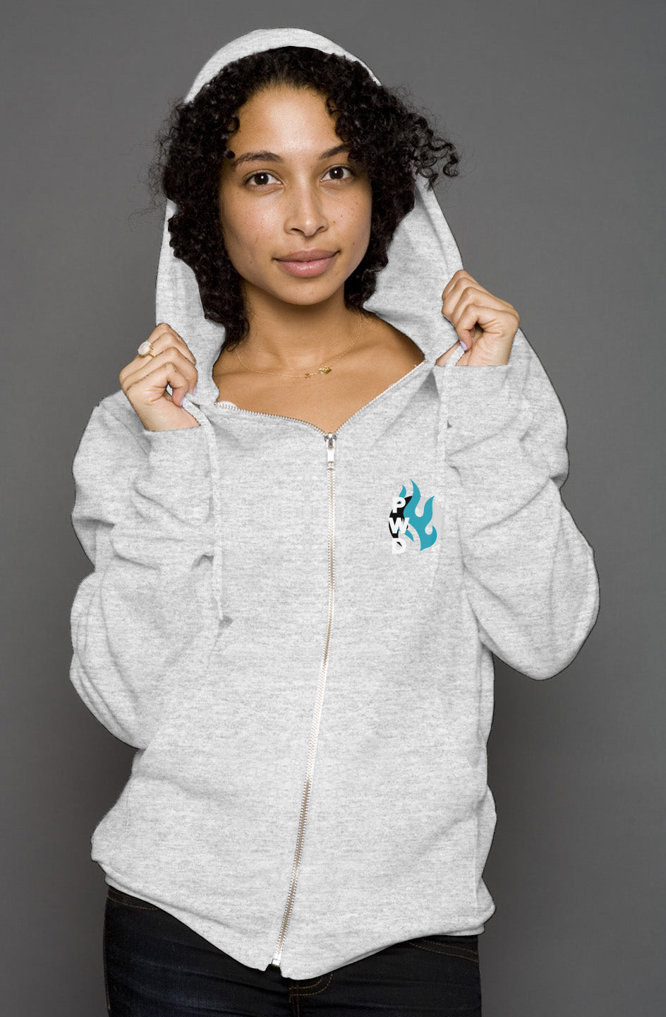 PWD | adult unisex heather zip hoody | ignite