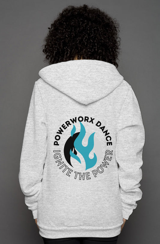 PWD | adult unisex heather zip hoody | ignite