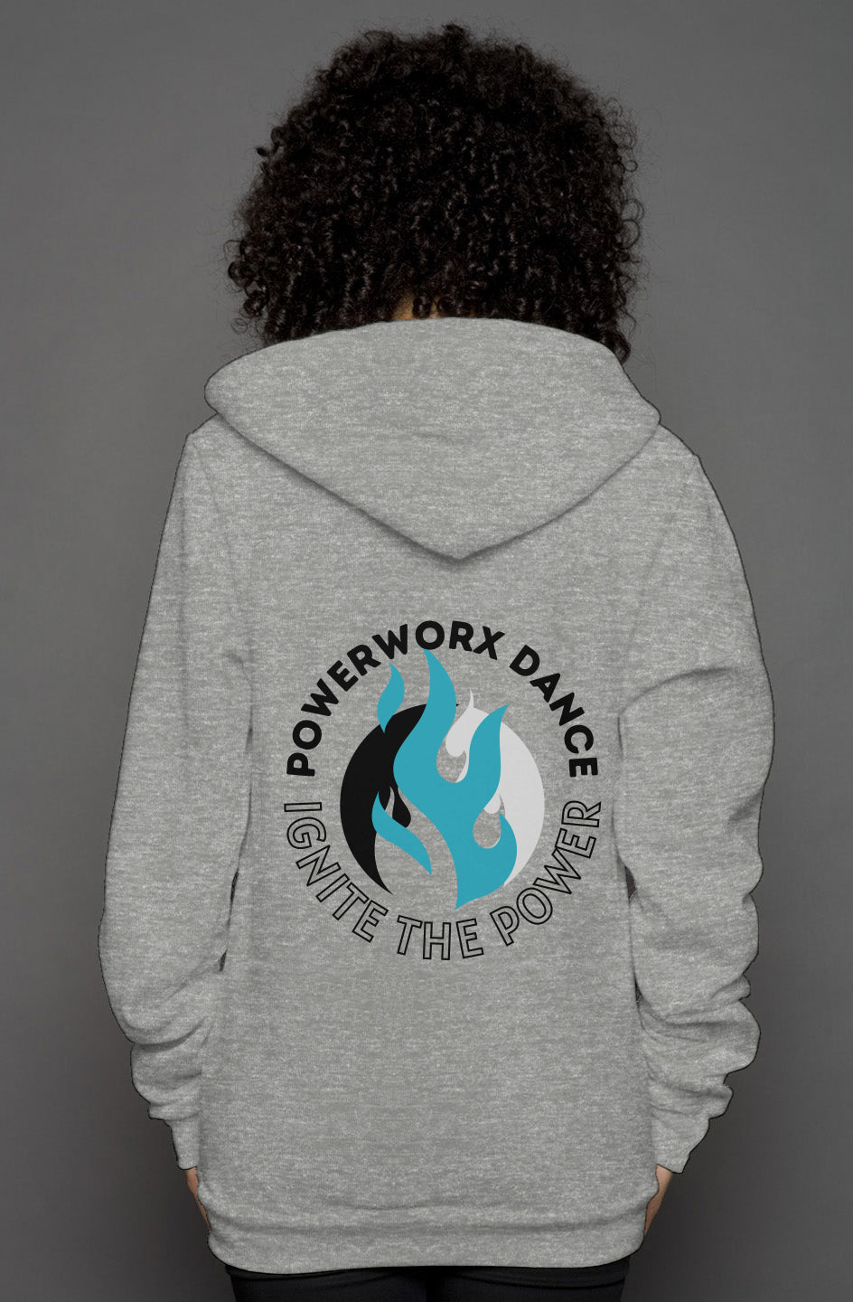 PWD | adult unisex heather zip hoody | ignite