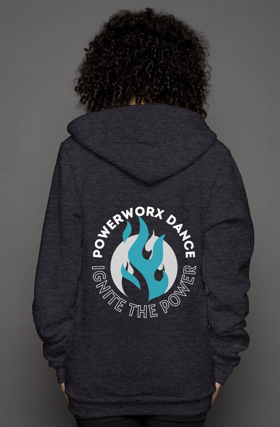 PWD | adult unisex heather zip hoody