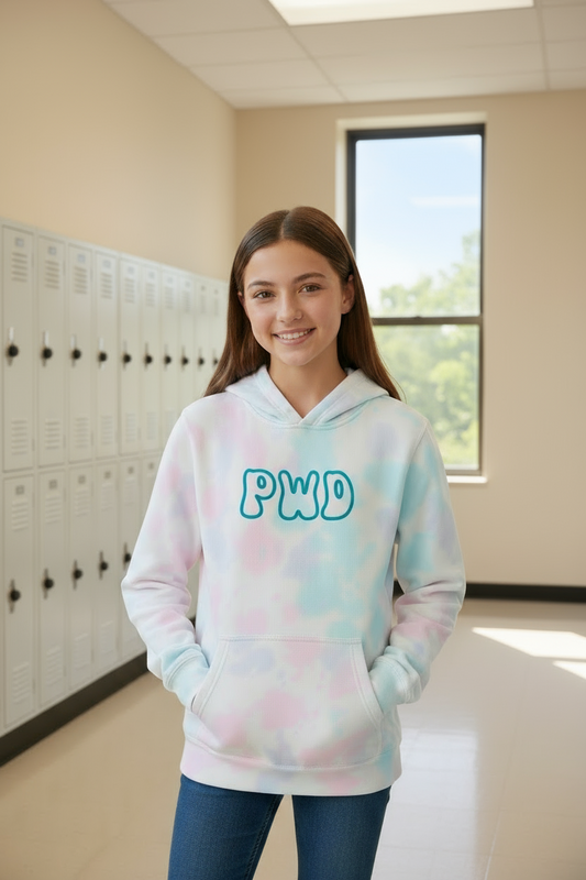 PWD |Kids |Youth Sunset Swirl Tie Dye Hoodie