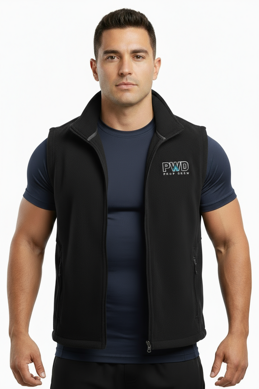 PWD| Embroidered Fleece Vest, Men's and Women's |Prop Crew