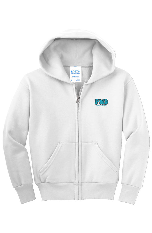 PWD| Kids| Youth Full Zip Fleece Hoodie - PWD