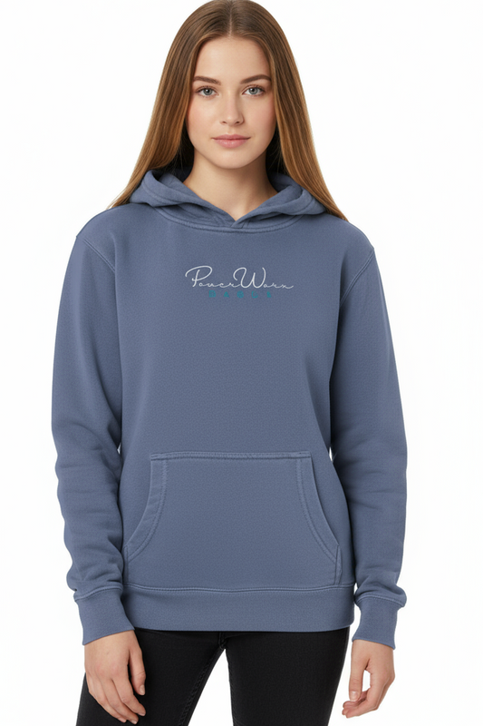 PWD| Adult Embroidered Pigment Dyed Hoodie