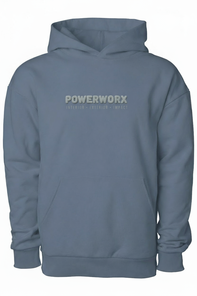 PWD |Adult Unisex Boulevard Heavyweight Pullover Hood, 3d embroidery