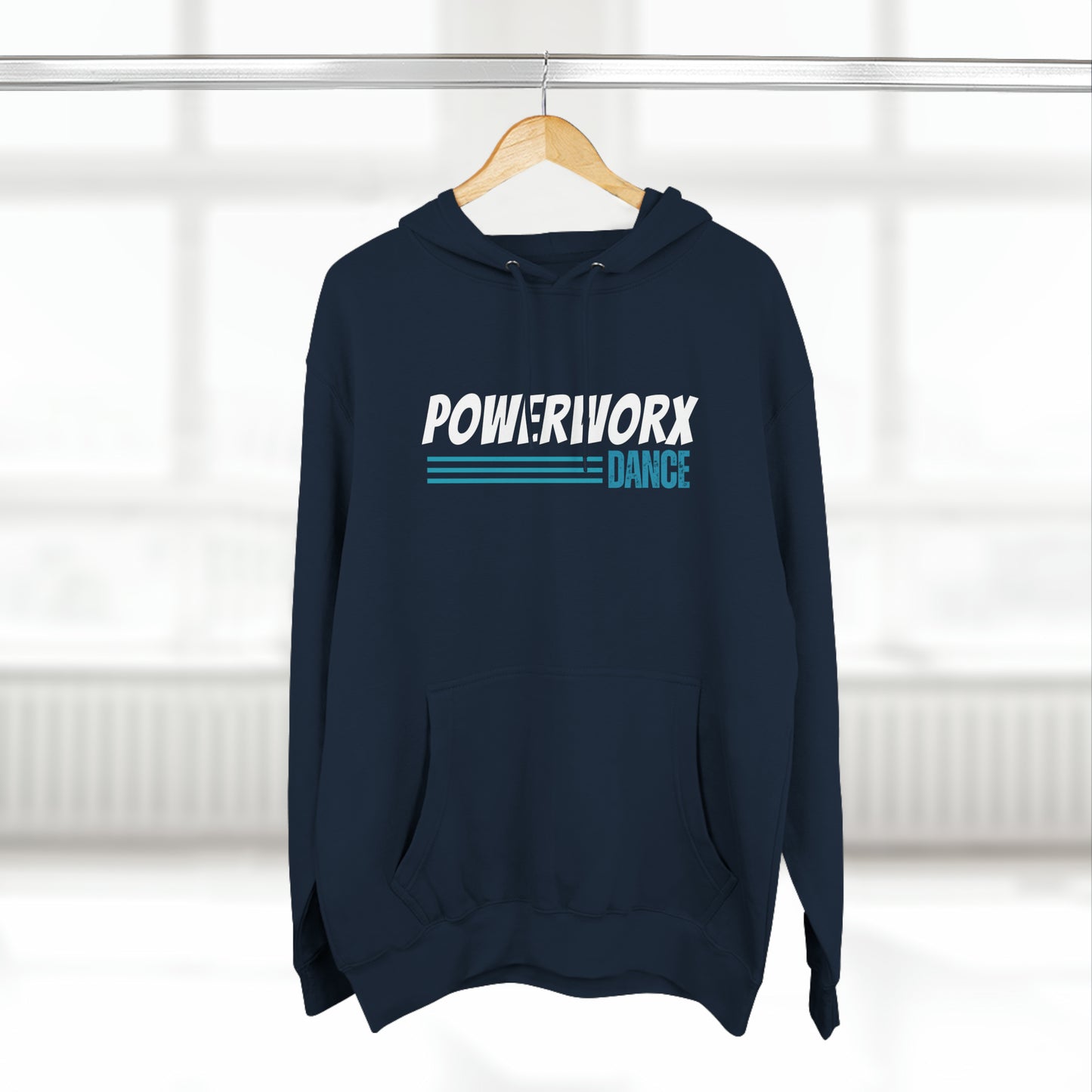 PWD | Adult Unisex Fleece Hoodie| Powerworx 3 lines