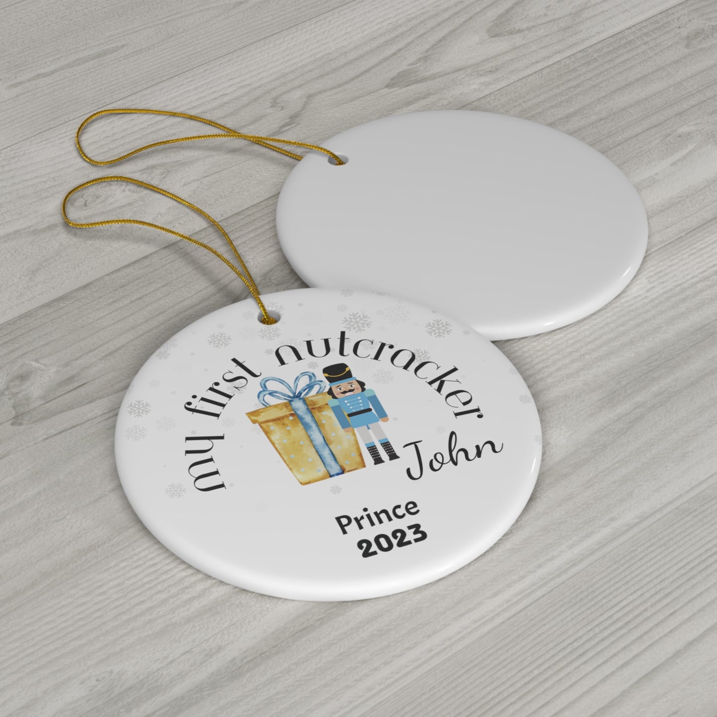 Holidays:: Ballet first nutcracker ornament gift ballet shoes ornament personalized ceramic ornament ballet dancer gift | personalized gift (2)