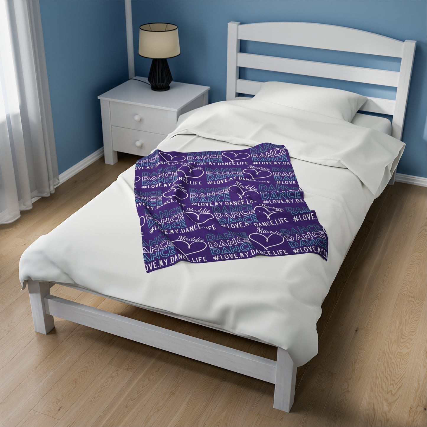 Dance plush blanket (purple)|dancer gift| perfect for snuggles| love dance blanket for dancer