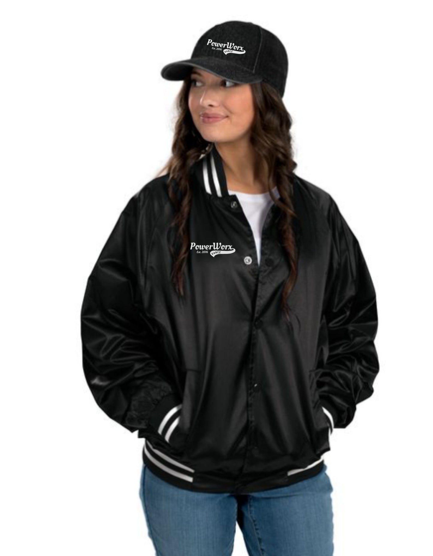PWD| Adult Unisex Jacket , Satin Varsity | game day