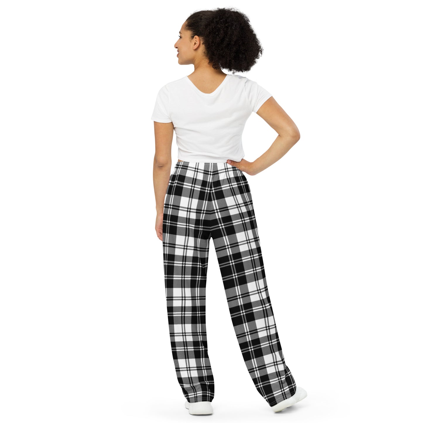 PWD| unisex wide-leg pants | plaid loungers