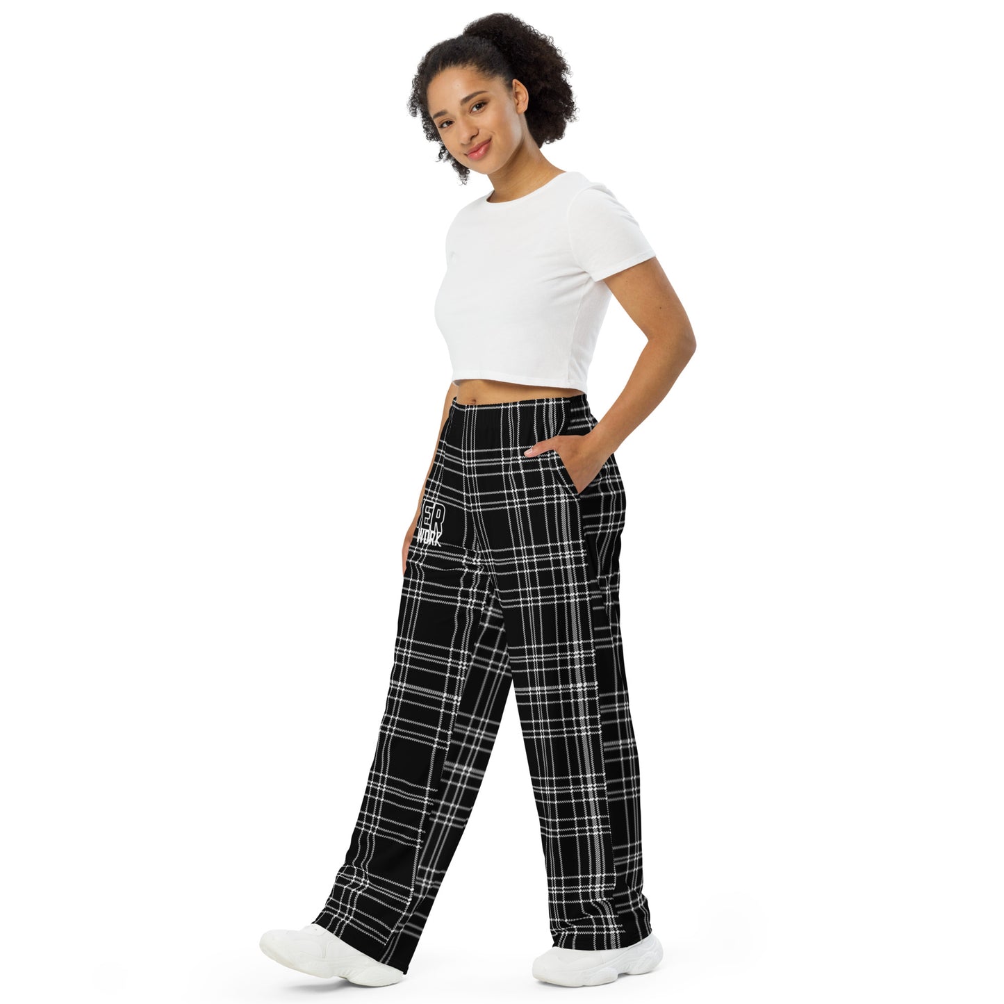 PWD| unisex wide-leg pants | Plaid Power