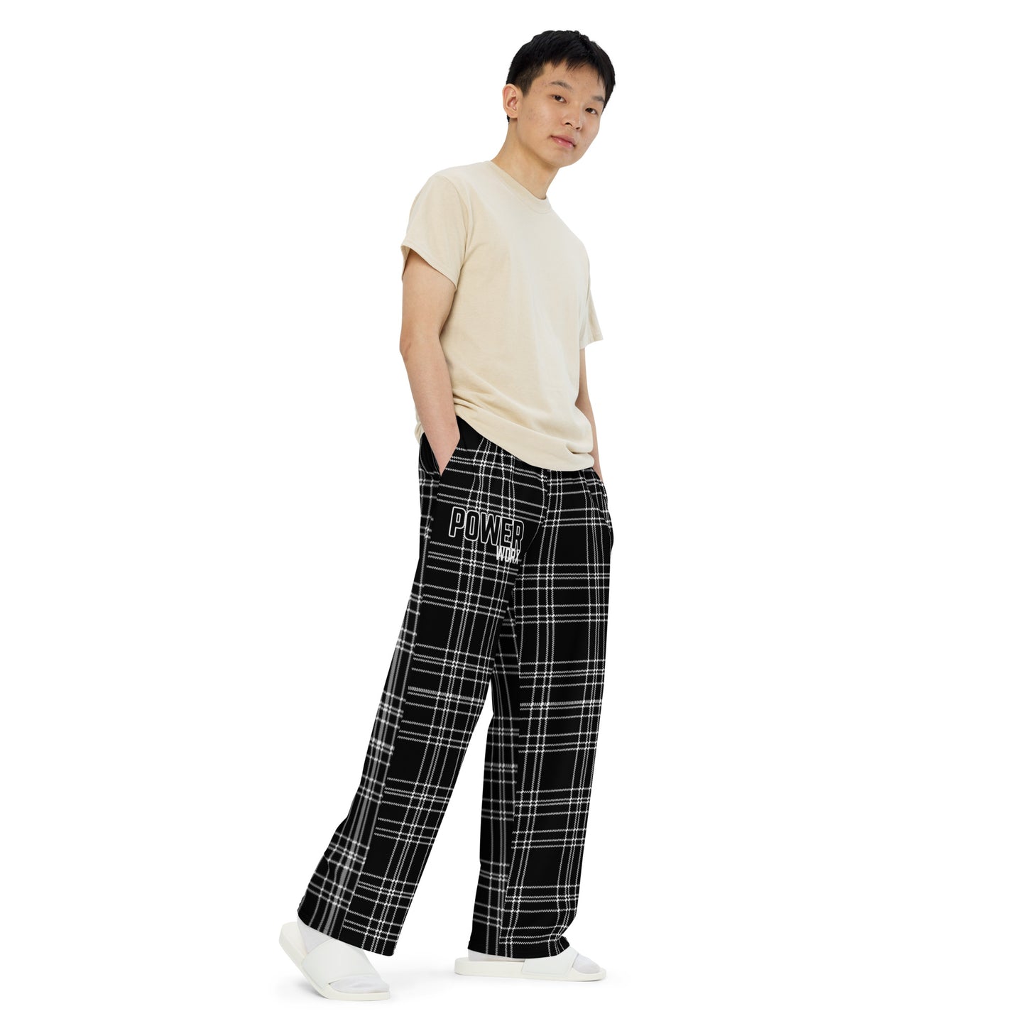 PWD| unisex wide-leg pants | Plaid Power