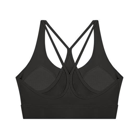 (PWD) Women's Cropped Yoga Sport Bra - PWDT