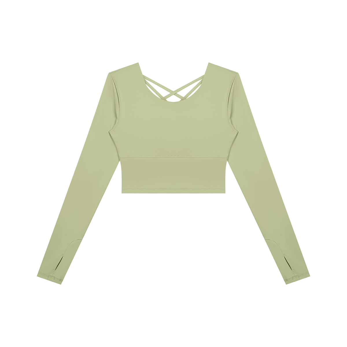 Women's Cropped Long Sleeve Yoga T-Shirt