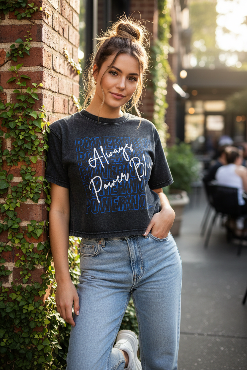 Mineral Wash Boxy Cotton T-Shirt