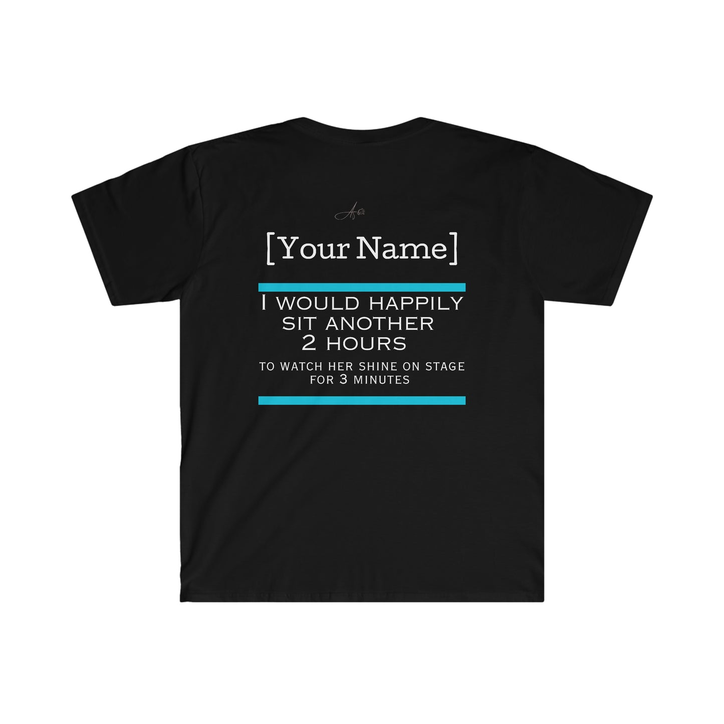 Dance grandparent :: adult t shirt | Personalized| gladly sit blue