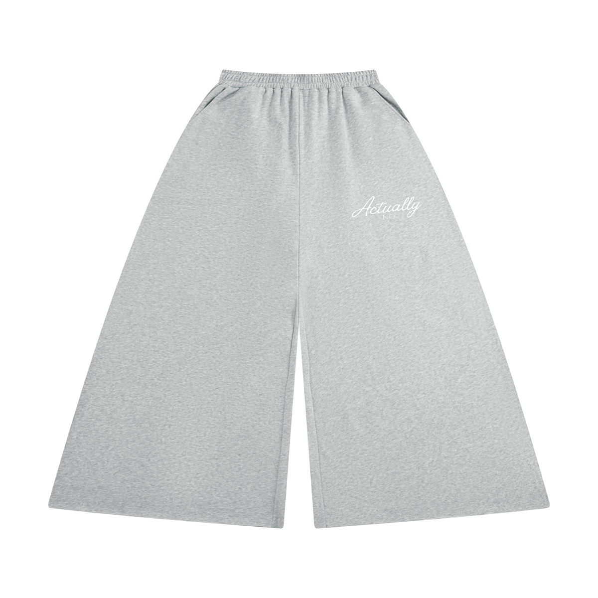 Women's Raw Edge Wide Leg Sweatpants