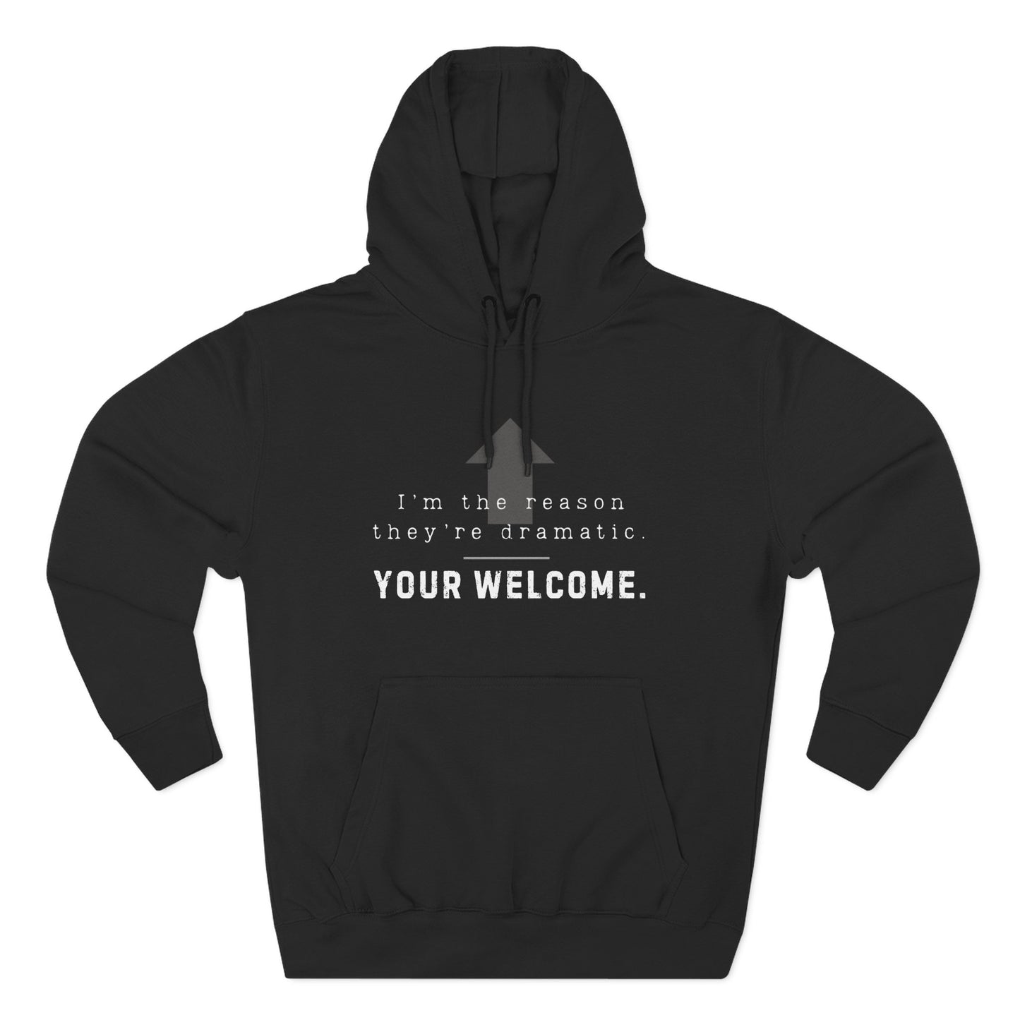 Dramatic Fleece Hoodie - Funny Graphic Sweatshirt, Perfect Gift, #DanceBro Merch,