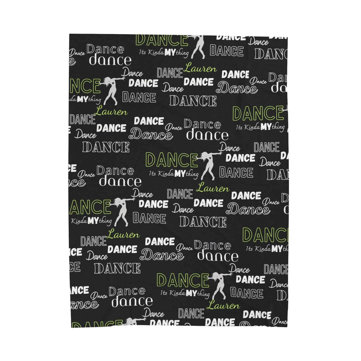 Plush blanket:: Dance is my thing (black)|dancer gift| perfect for snuggles