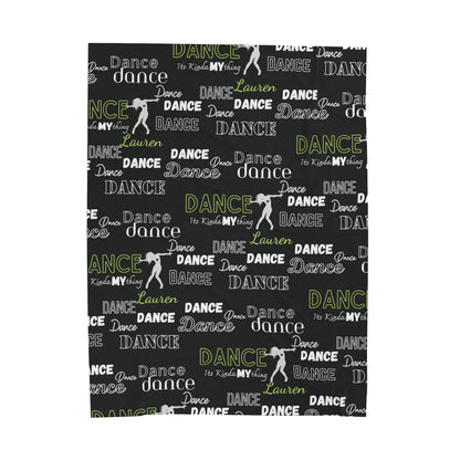Plush blanket:: Dance is my thing (black)|dancer gift| perfect for snuggles