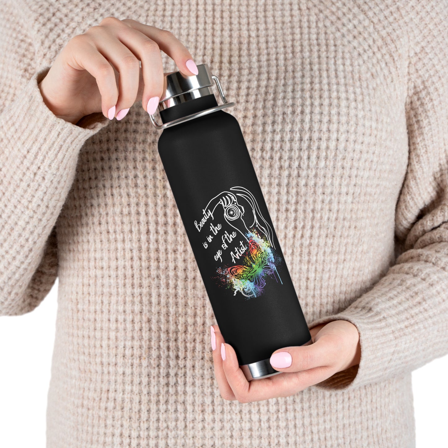 Copper Vacuum Insulated Bottle, 22oz : Art is in the eye