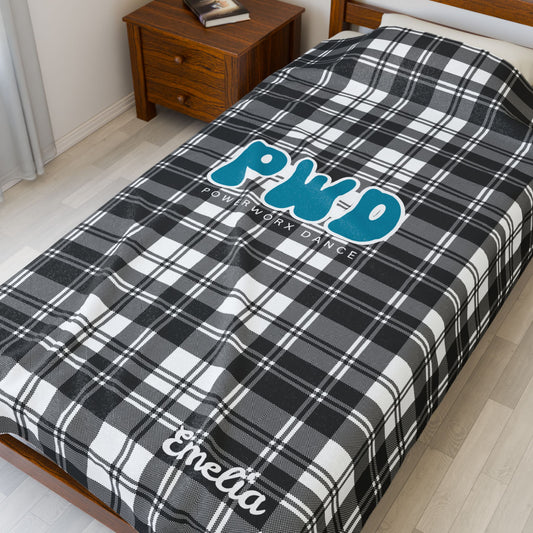 PWD |Cozy Plaid Velveteen Plush Blanket
