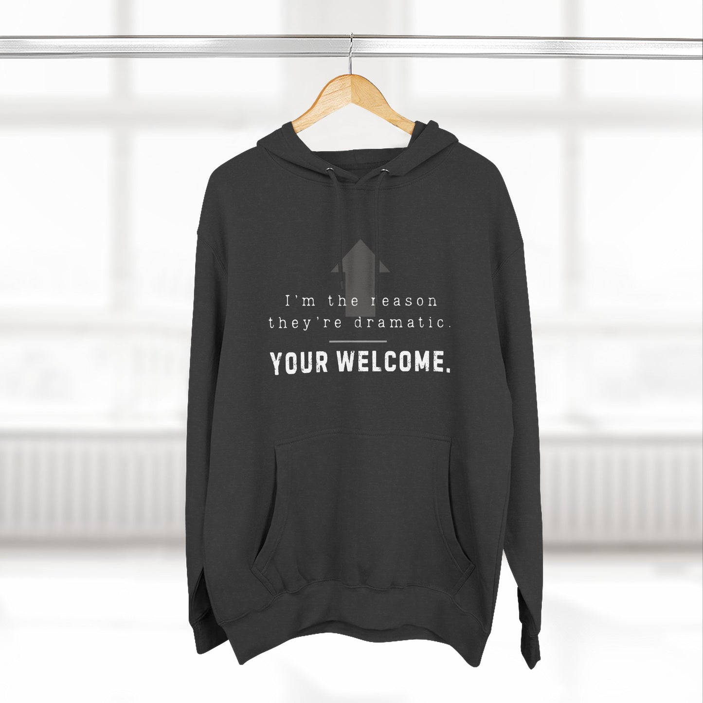 Dramatic Fleece Hoodie - Funny Graphic Sweatshirt, Perfect Gift, #DanceBro Merch,
