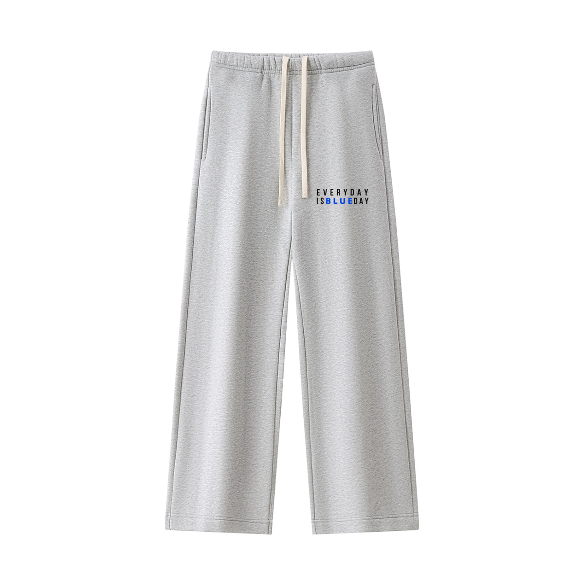 (PWD) Women's Straight Leg Fleece Sweatpants - Blue Day