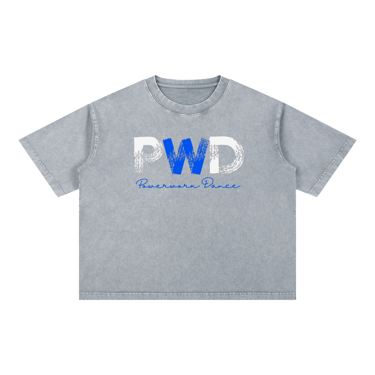 (PWD) Mineral Wash Boxy Cotton T-Shirt- brush