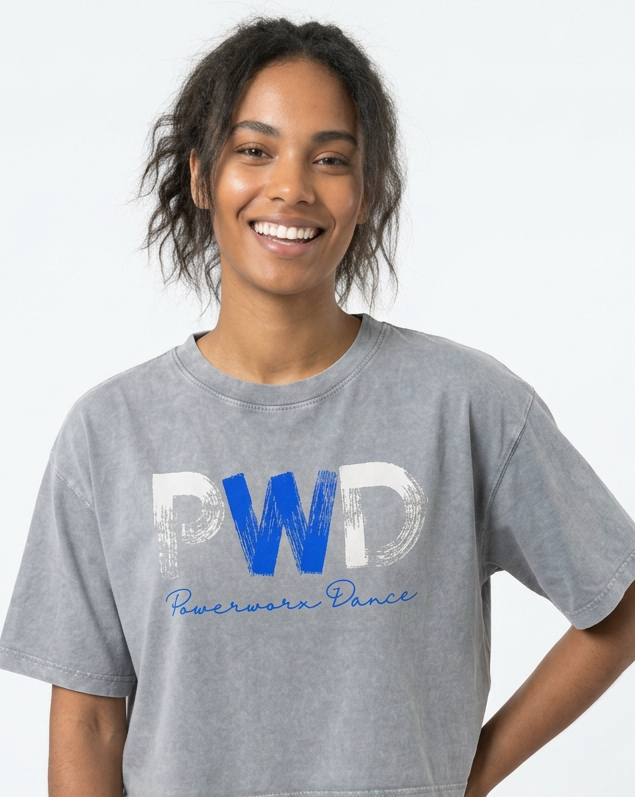 (PWD) Mineral Wash Boxy Cotton T-Shirt- brush
