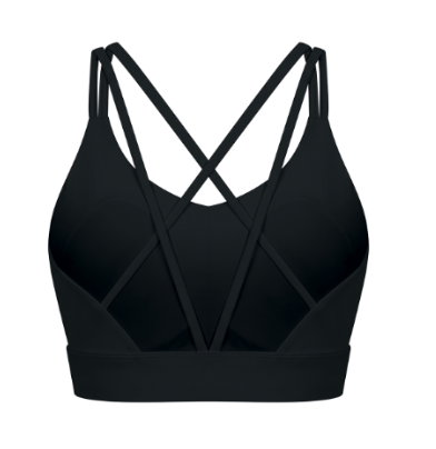 (PWD) Women's Lycra Cropped Yoga Sport Bra -PWdance