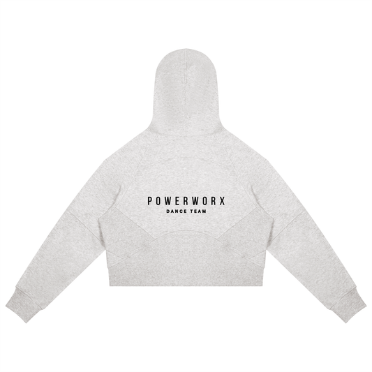 (PWD) Women's Cropped Zip-Through Hoodie