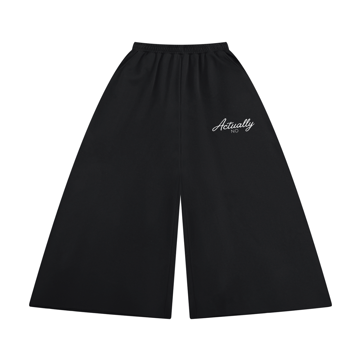 Women's Raw Edge Wide Leg Sweatpants