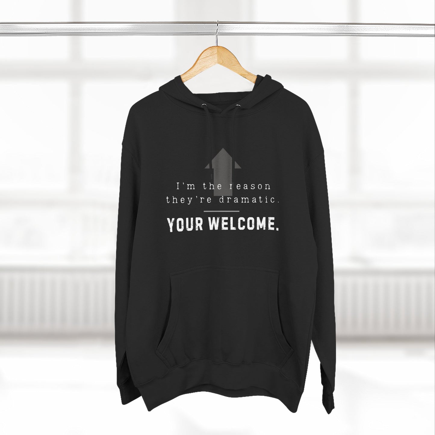 Dramatic Fleece Hoodie - Funny Graphic Sweatshirt, Perfect Gift, #DanceBro Merch,