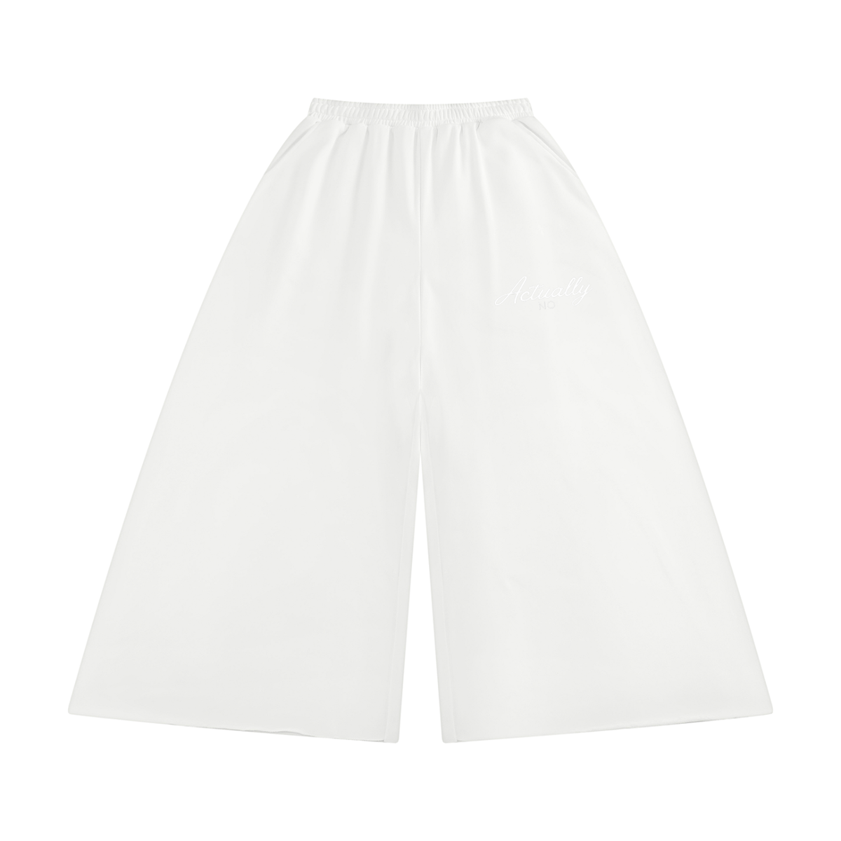 Women's Raw Edge Wide Leg Sweatpants