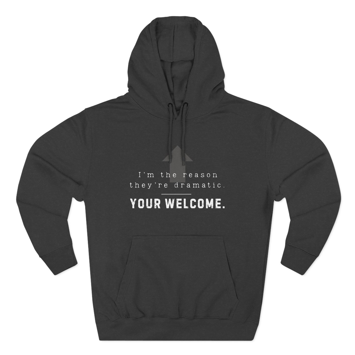 Dramatic Fleece Hoodie - Funny Graphic Sweatshirt, Perfect Gift, #DanceBro Merch,
