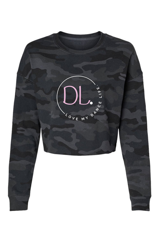 Etsy Lightweight Camo Cropped Crew | dance life