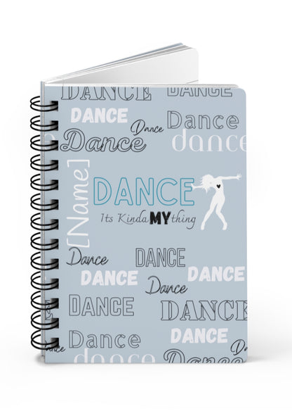 Notebook:: Small personalized spiral dance journal