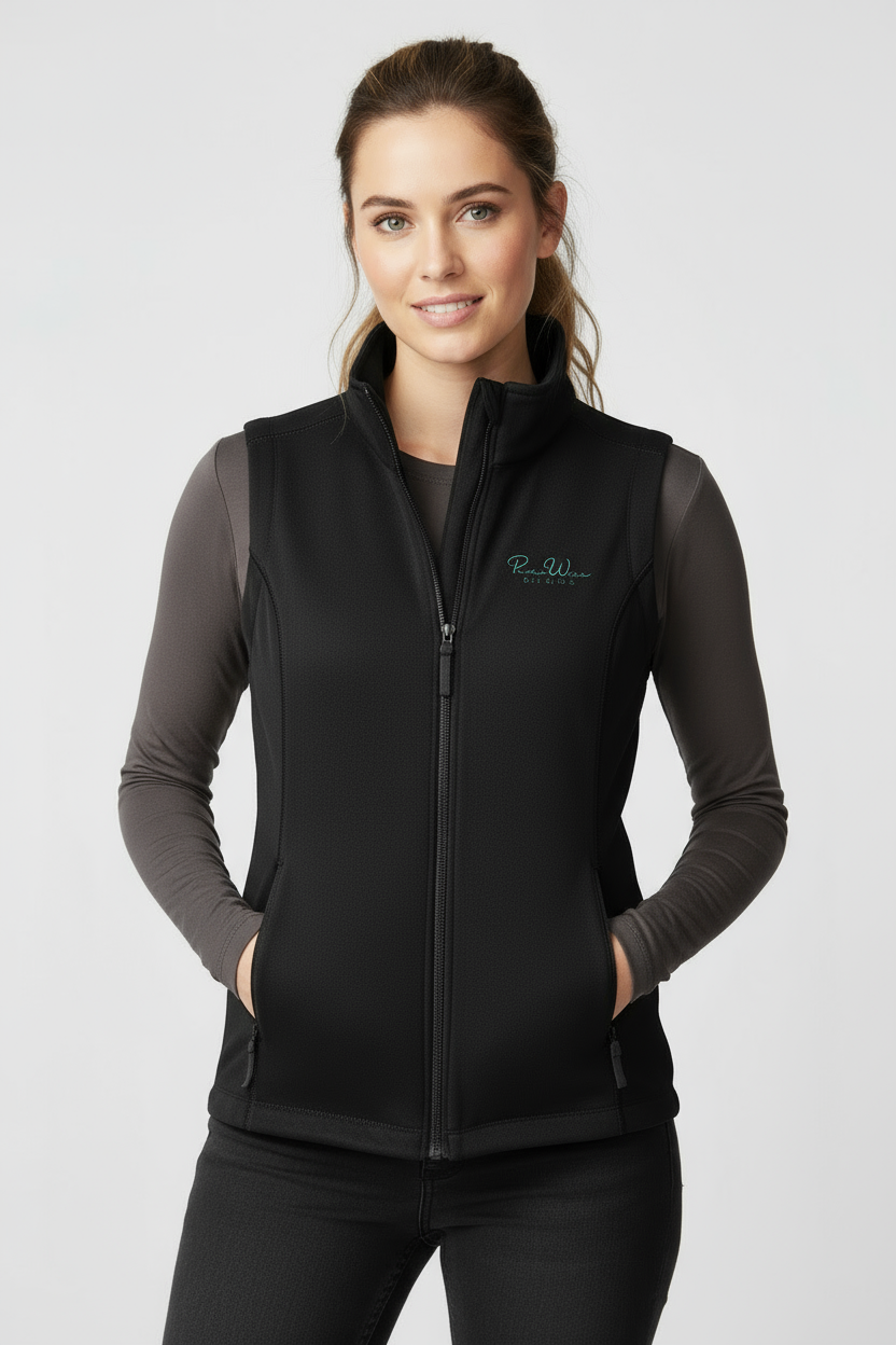 PWD |Women's Embroidered Smooth Fleece Vest