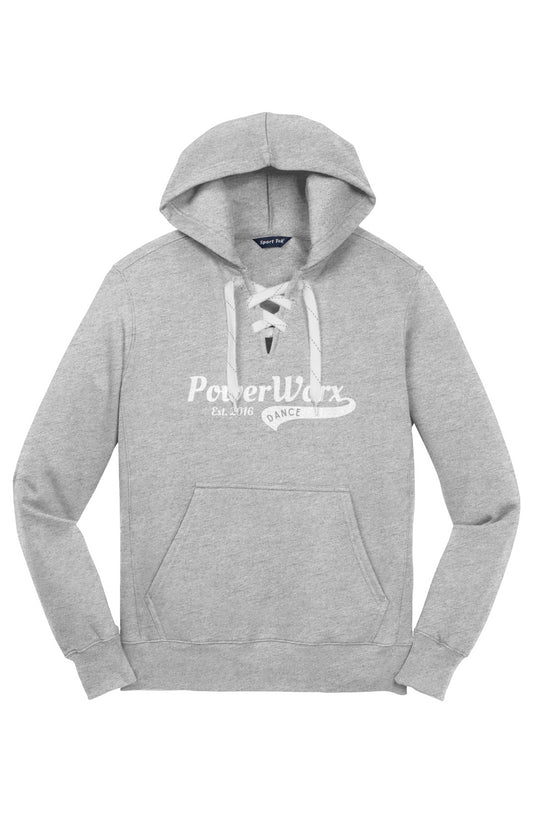 PWD| Lace Up Pullover Sweatshirt