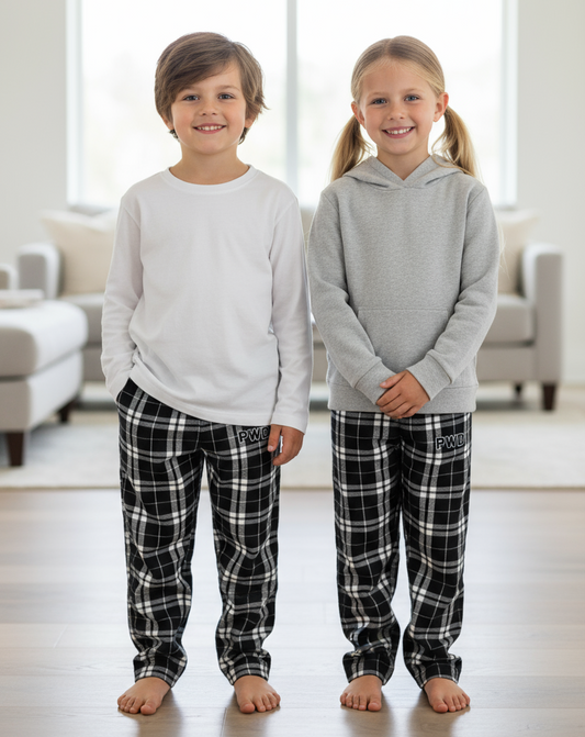 PWD | Youth Flannel Pants + Embroidery