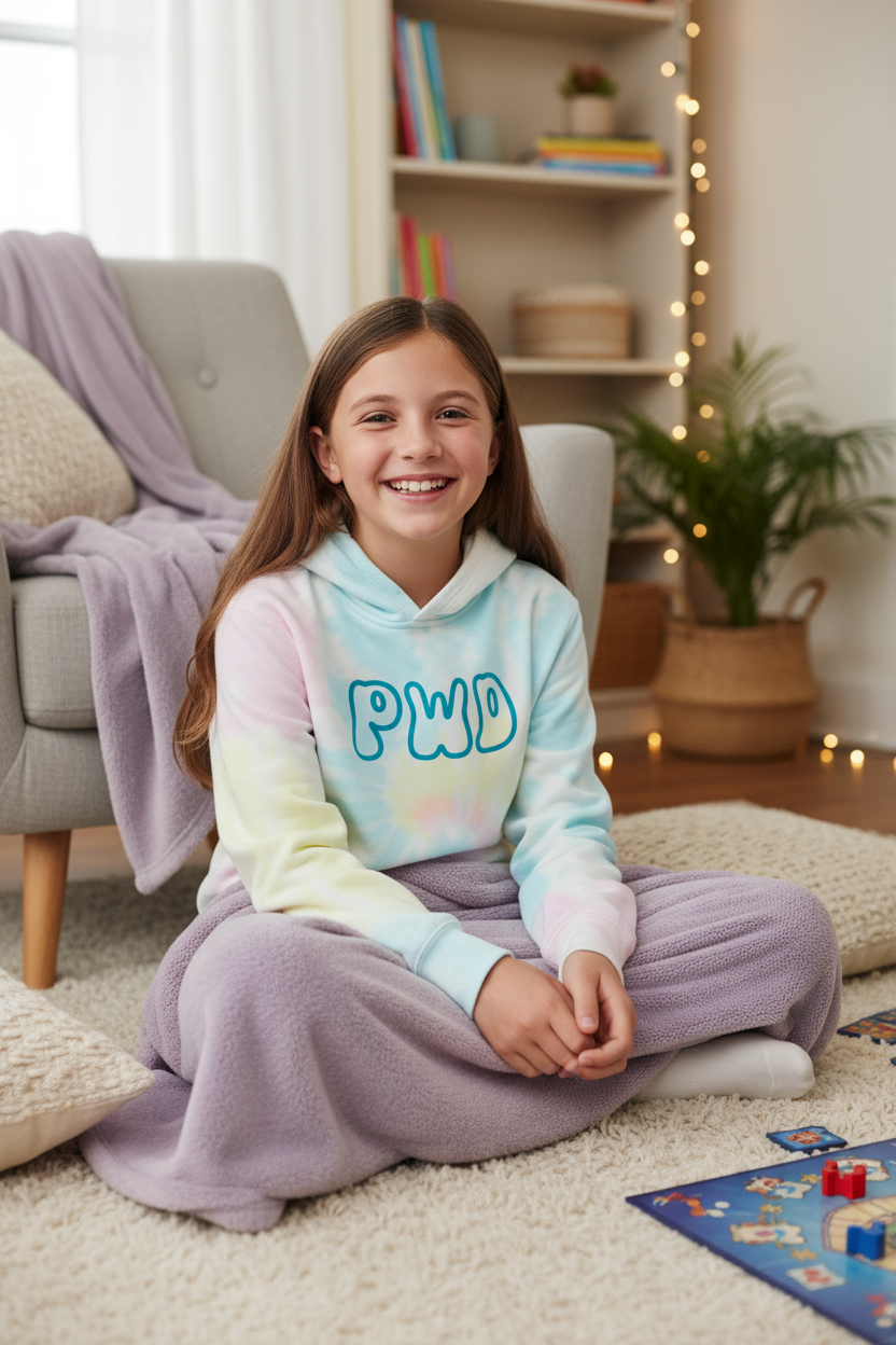 PWD |Kids |Youth Sunset Swirl Tie Dye Hoodie